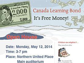 Join us May 12th to learn more about the Canada Learning Bond!