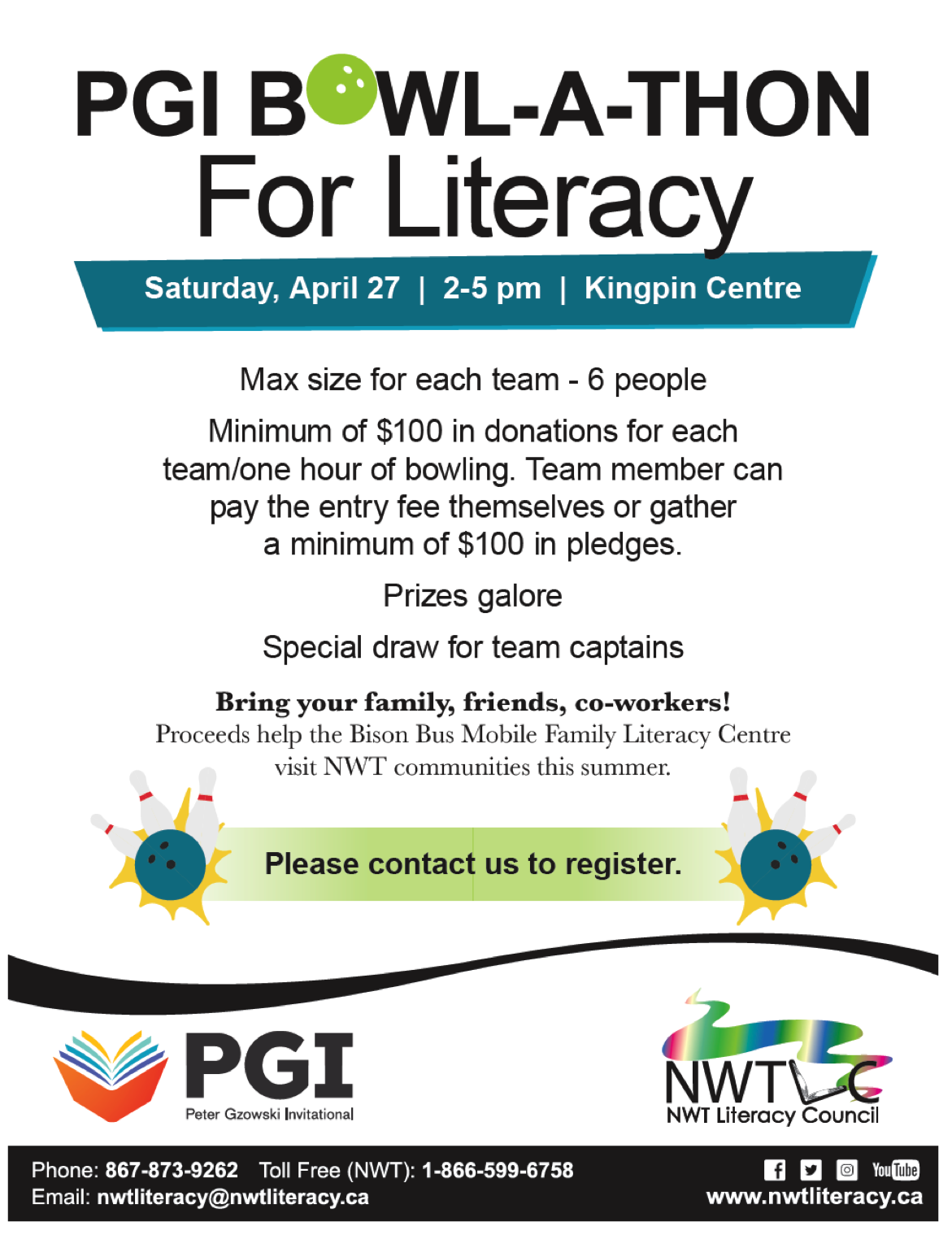 PGI Bowl-a-Thon for Literacy