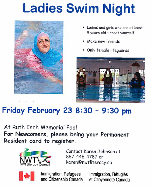 Ladies Swim Night, February 23