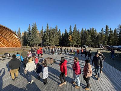 Families spend time learning and sharing at Indigenous Culture Camp